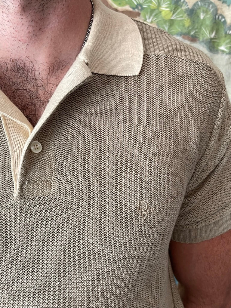 Vintage Christian Dior Monsieur Knit Polo Shirt