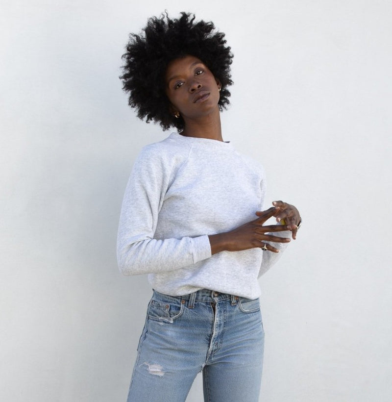 1980s Heather Grey Sweatshirt