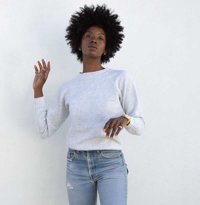 1980s Heather Grey Sweatshirt