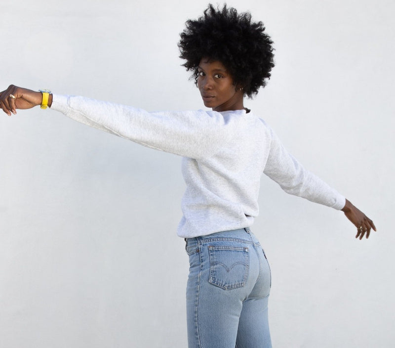 1980s Heather Grey Sweatshirt