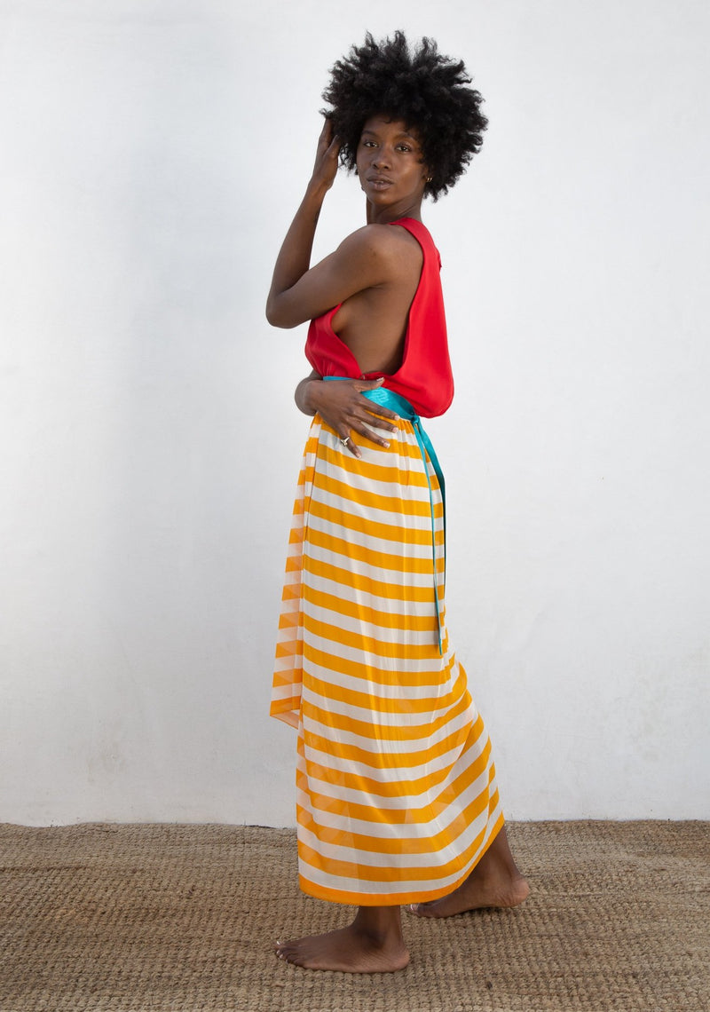 1990s Bill Blass Side Boob Dress