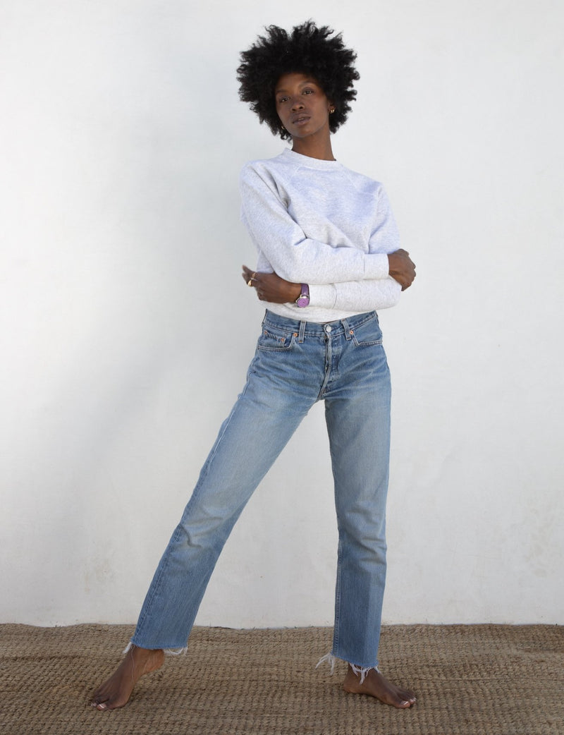 1980s Heather Grey Sweatshirt