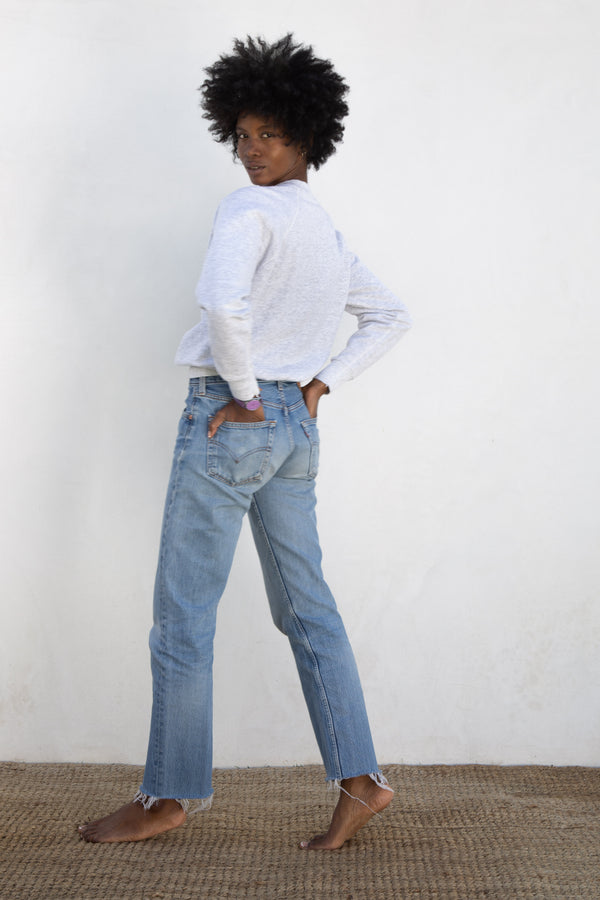 1980s Heather Grey Sweatshirt