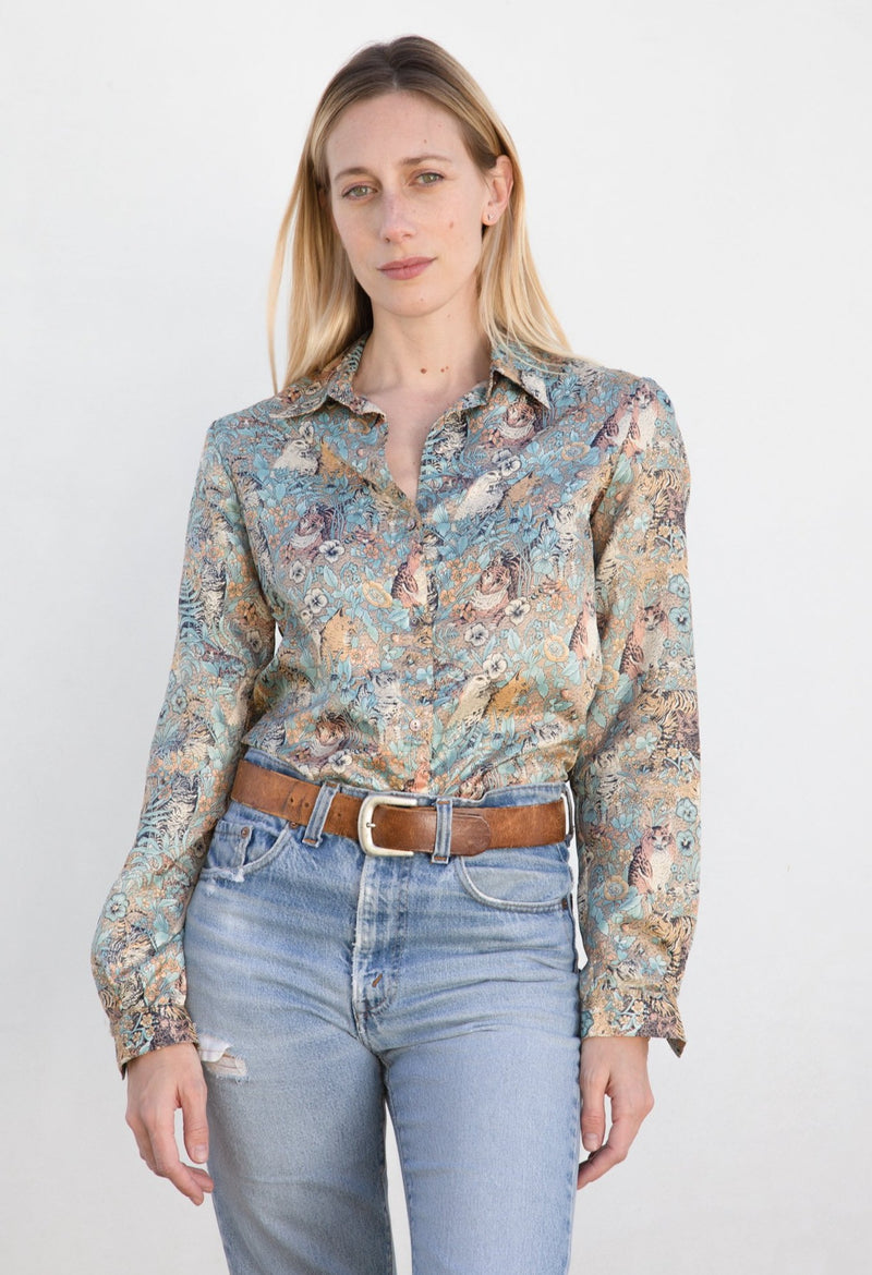 1970s Tiger Queen Blouse