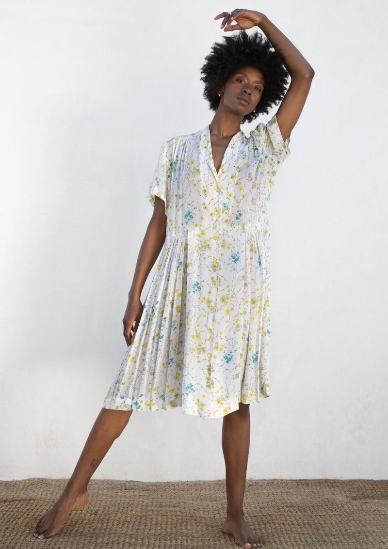 1940s Floral Dress