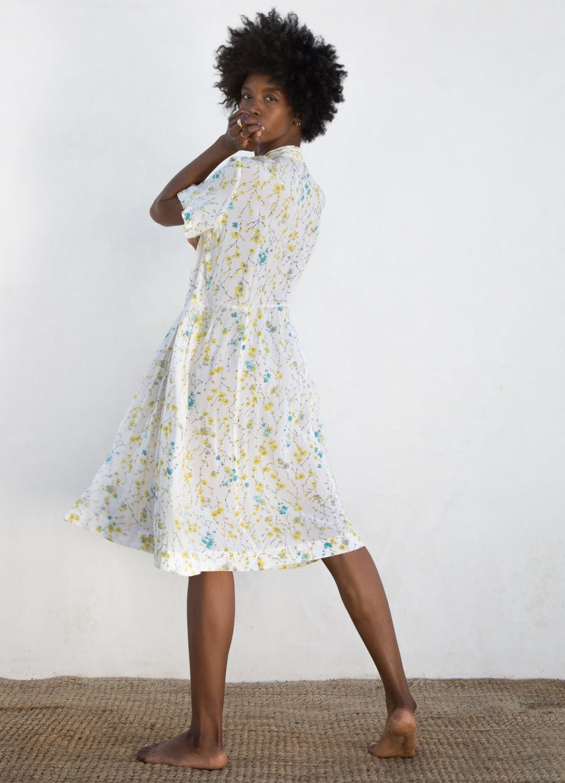 1940s Floral Dress