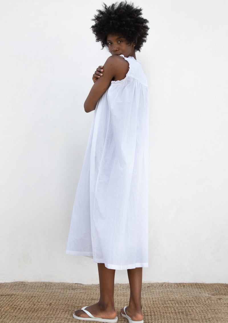 1980s Cotton Lawn Dress