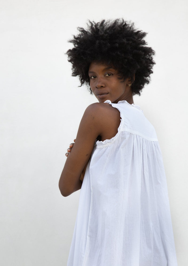 1980s Cotton Lawn Dress