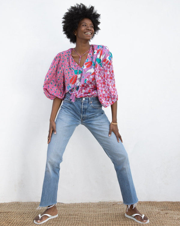 1980s Diane Freis Blouse