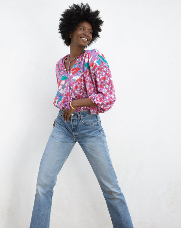 1980s Diane Freis Blouse