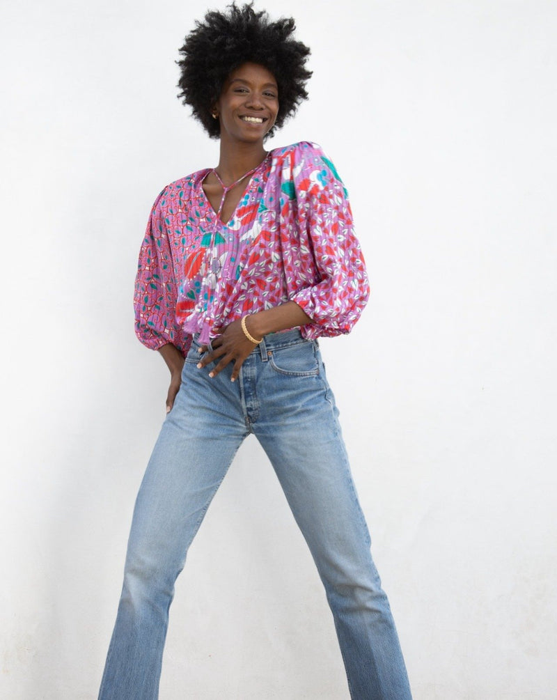 1980s Diane Freis Blouse