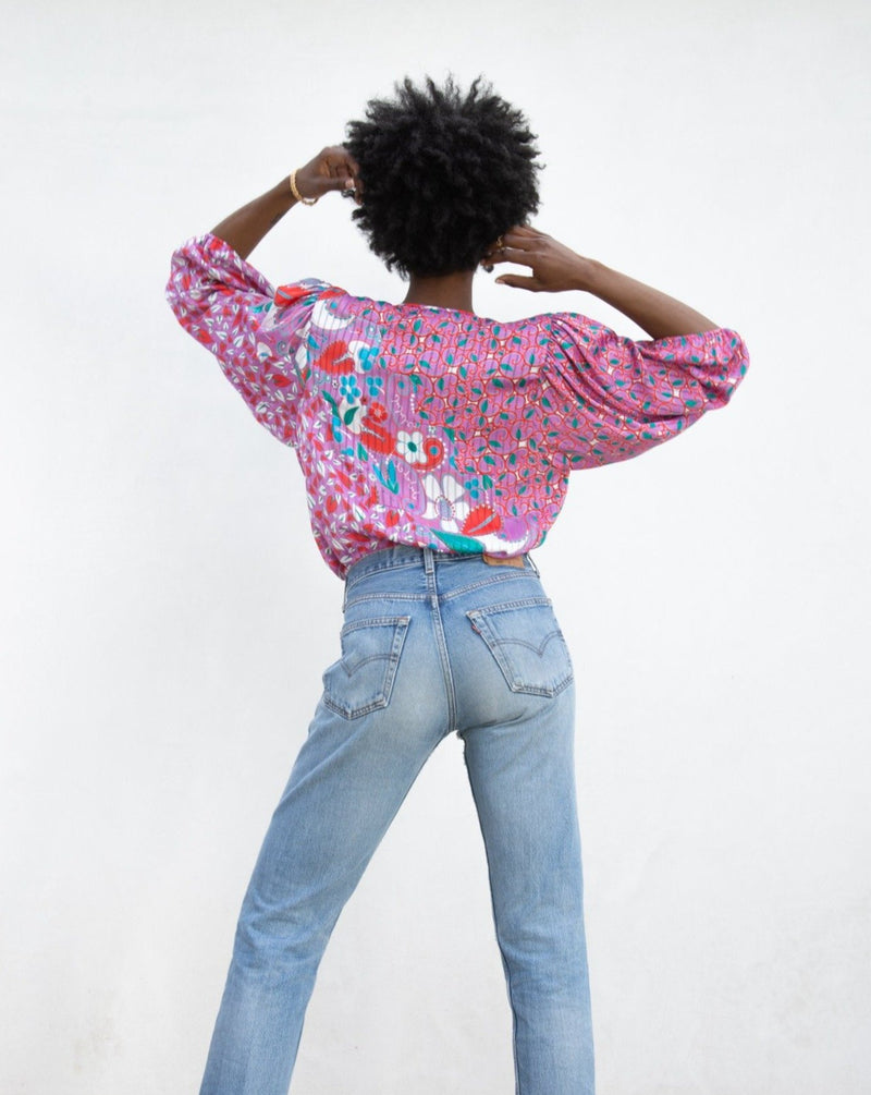 1980s Diane Freis Blouse