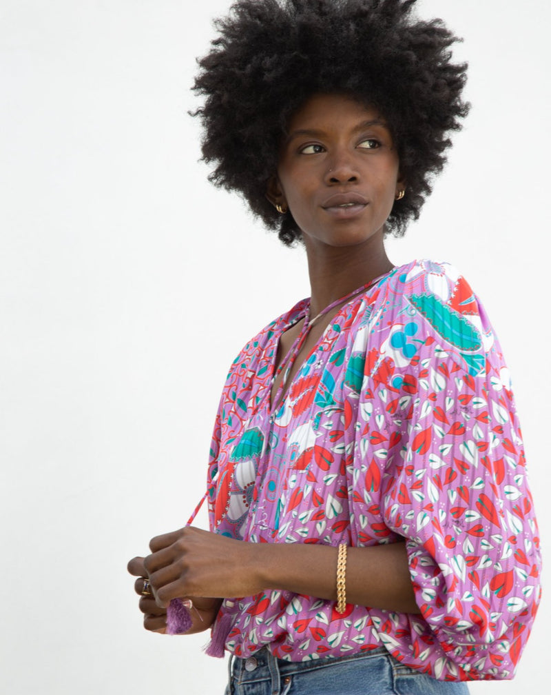 1980s Diane Freis Blouse