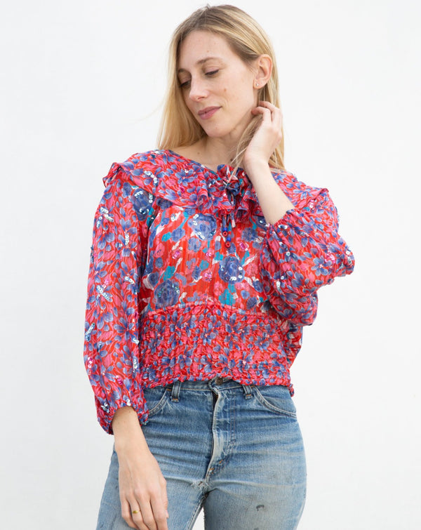 1980's Diane Freis Blouse