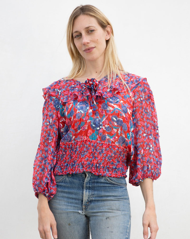 1980's Diane Freis Blouse