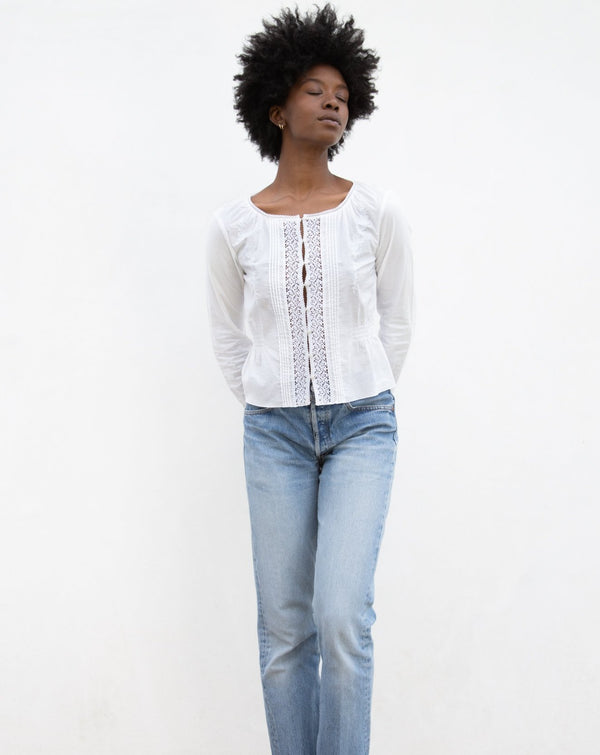 1990s DKNY Cotton Blouse