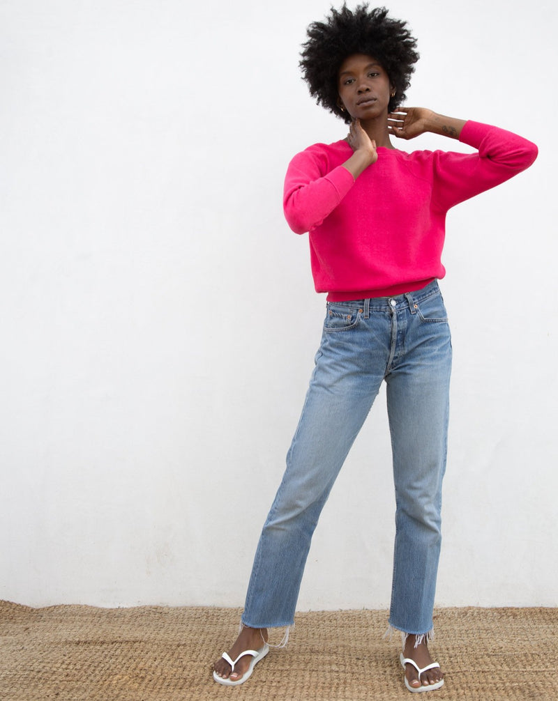 1980s Fuchsia Sweatshirt
