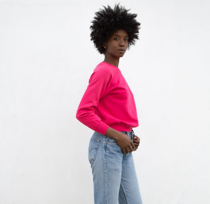 1980s Fuchsia Sweatshirt
