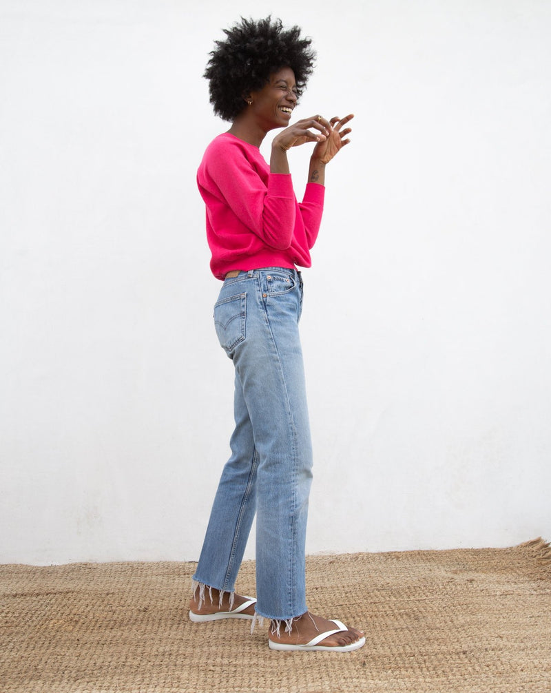 1980s Fuchsia Sweatshirt