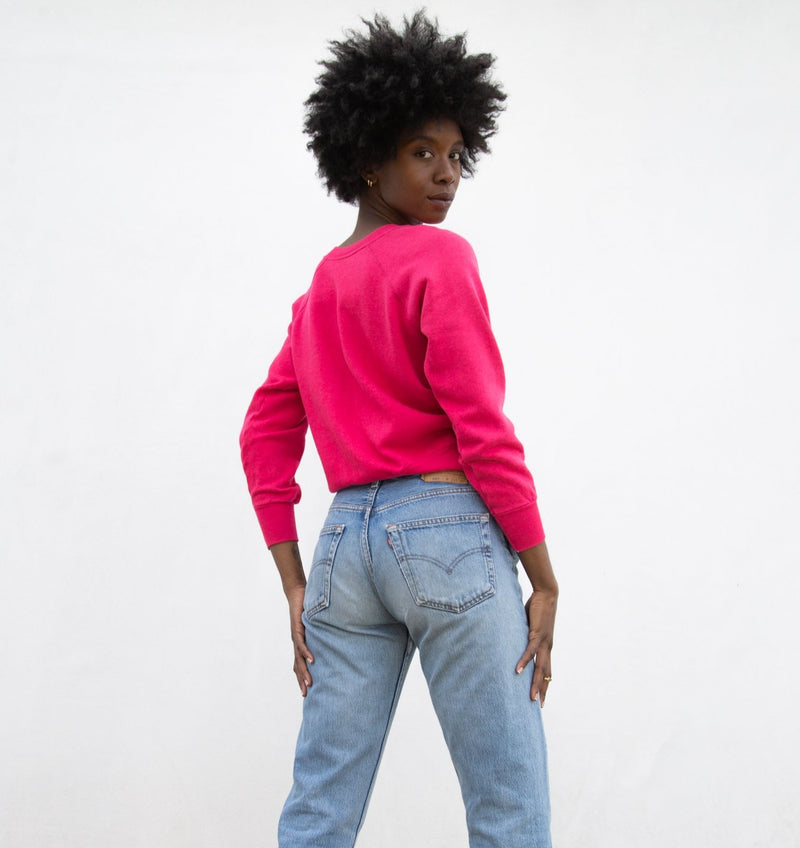 1980s Fuchsia Sweatshirt