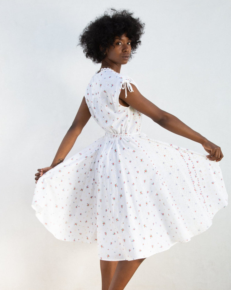 1970s Floral Dress