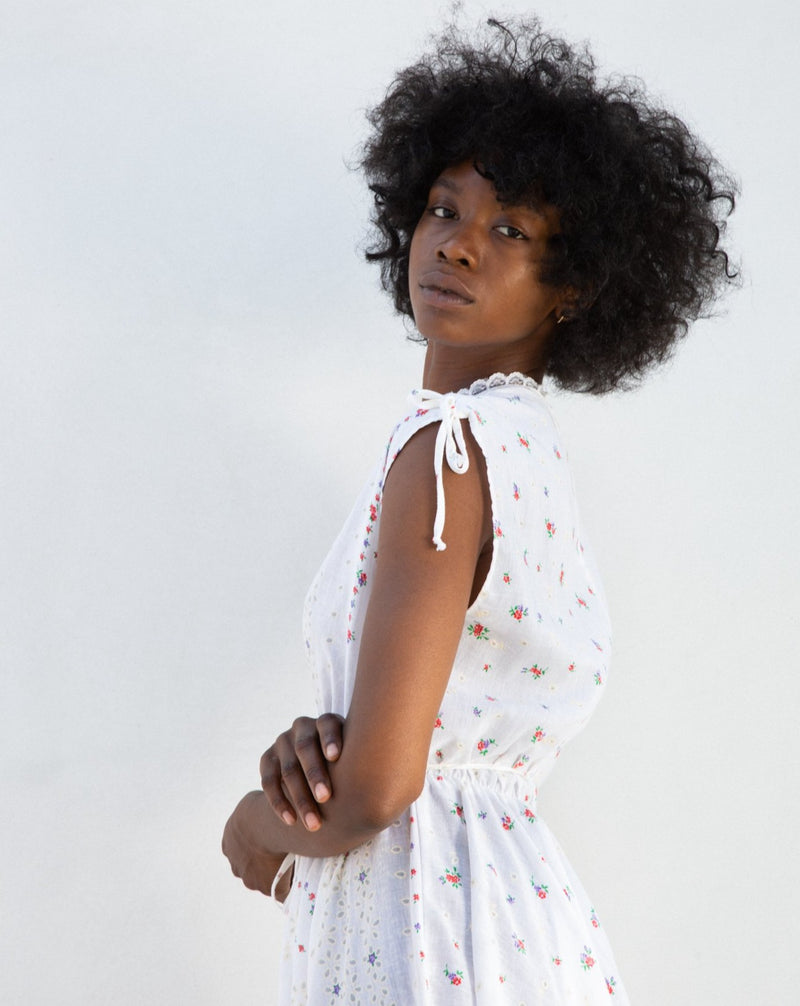 1970s Floral Dress