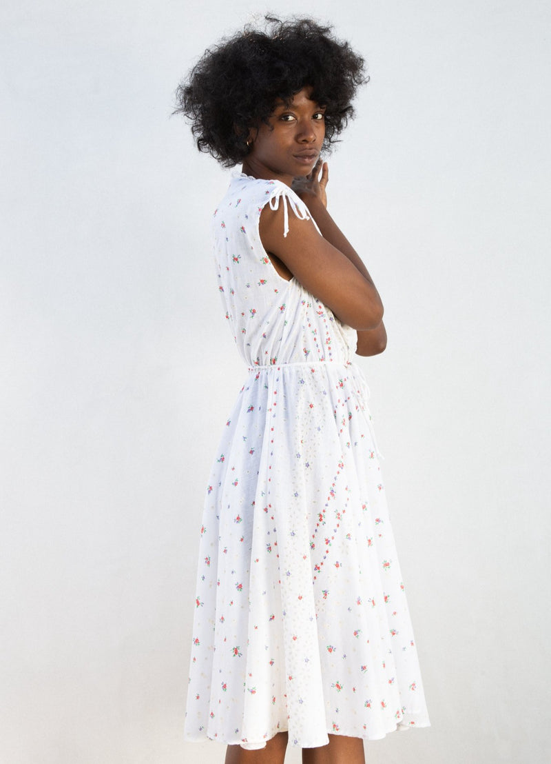 1970s Floral Dress