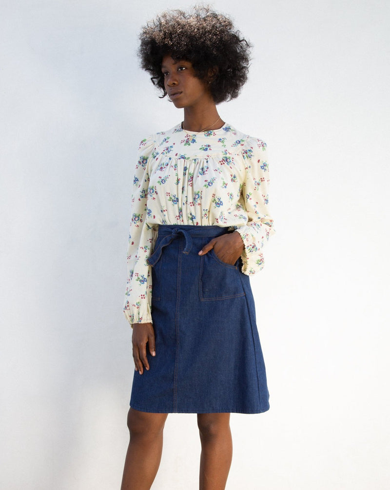 1970s Denim Skirt