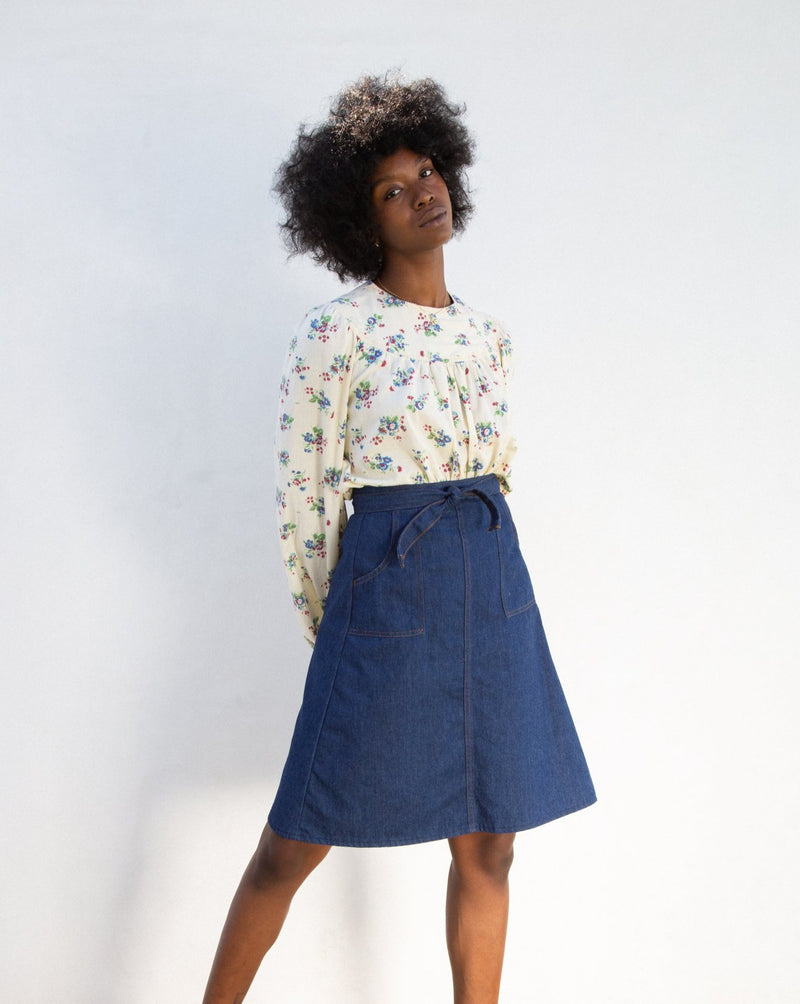 1970s Denim Skirt