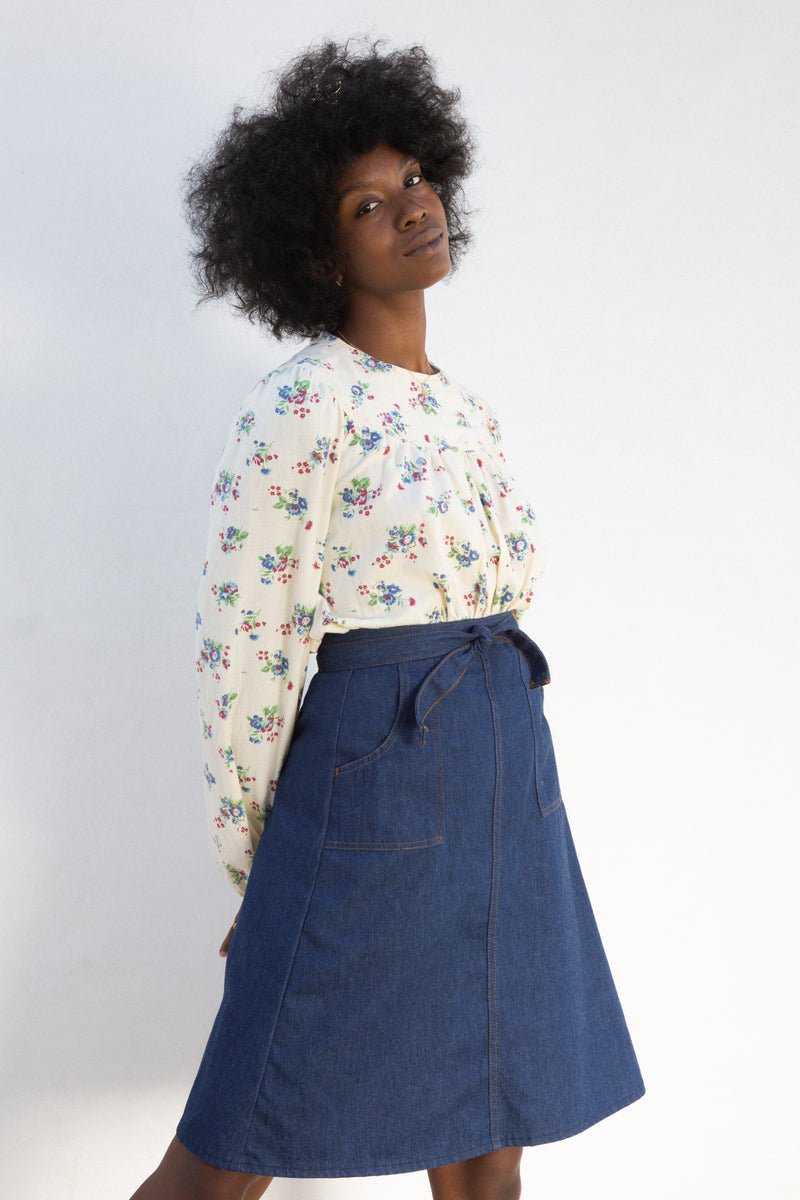 1970s Denim Skirt