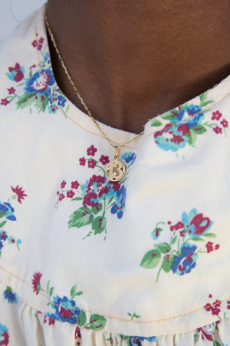 1970s Cotton Floral Peasant Blouse