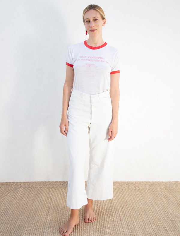 WWII White Sailor Pants