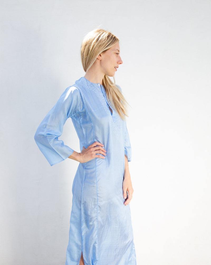 1970s Silk Indian Caftan