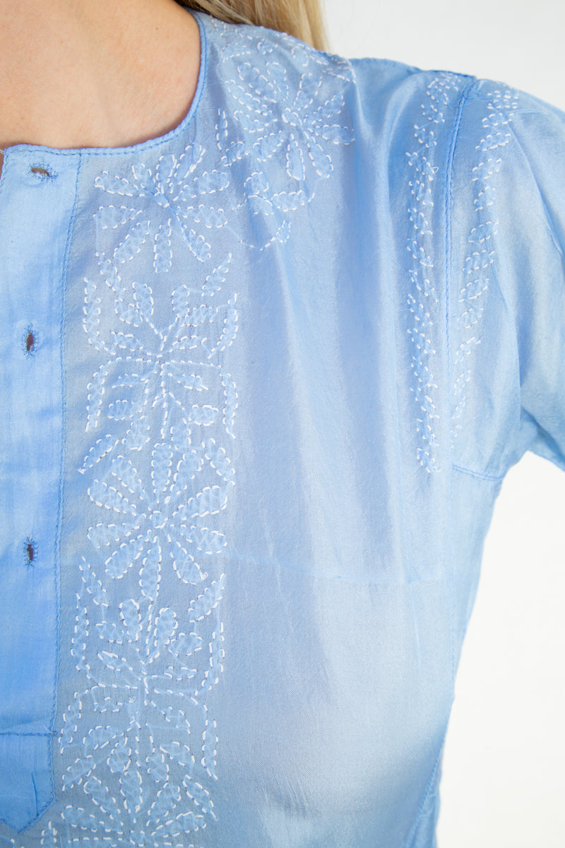 1970s Silk Indian Caftan