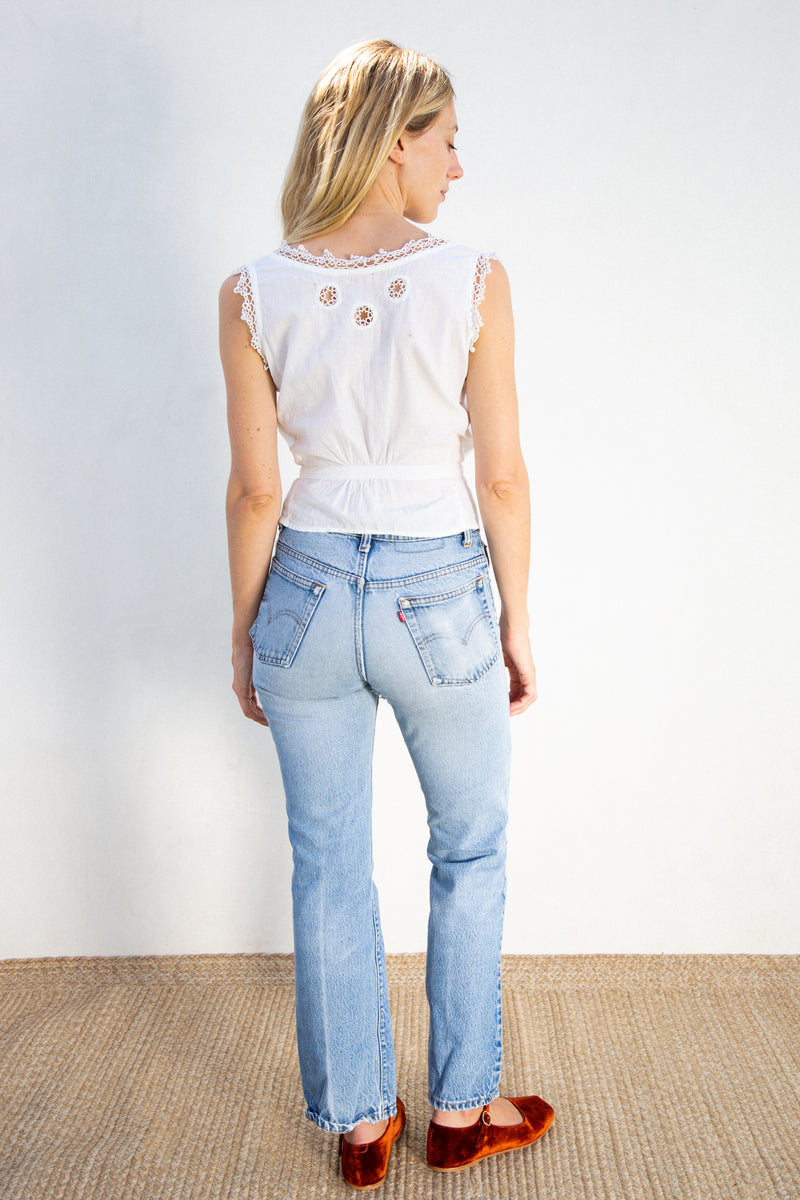 Victorian Cotton and Lace Camisole