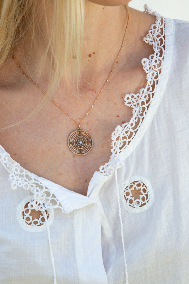 Victorian Cotton and Lace Camisole