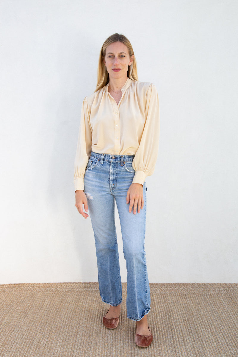 1970s YSL Silk Blouse