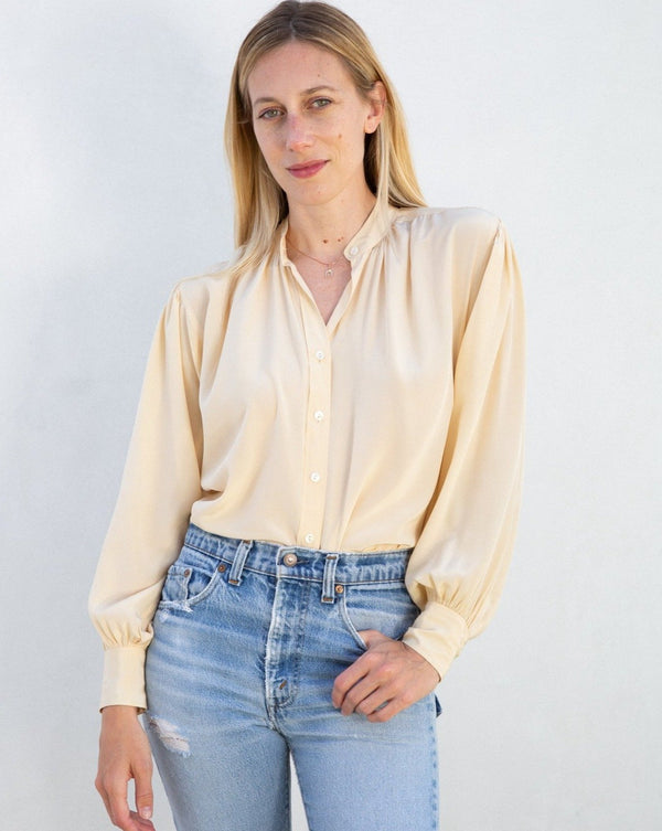 1970s YSL Silk Blouse