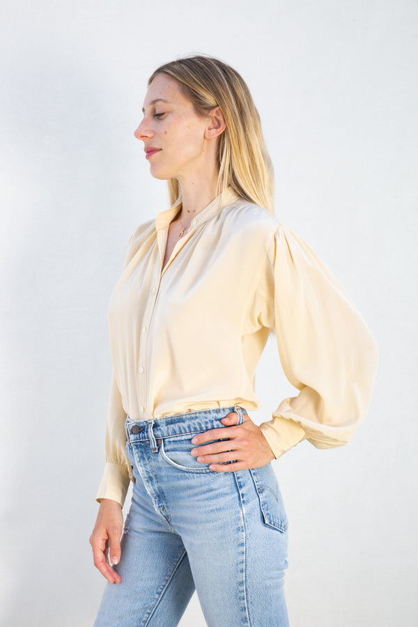 1970s YSL Silk Blouse