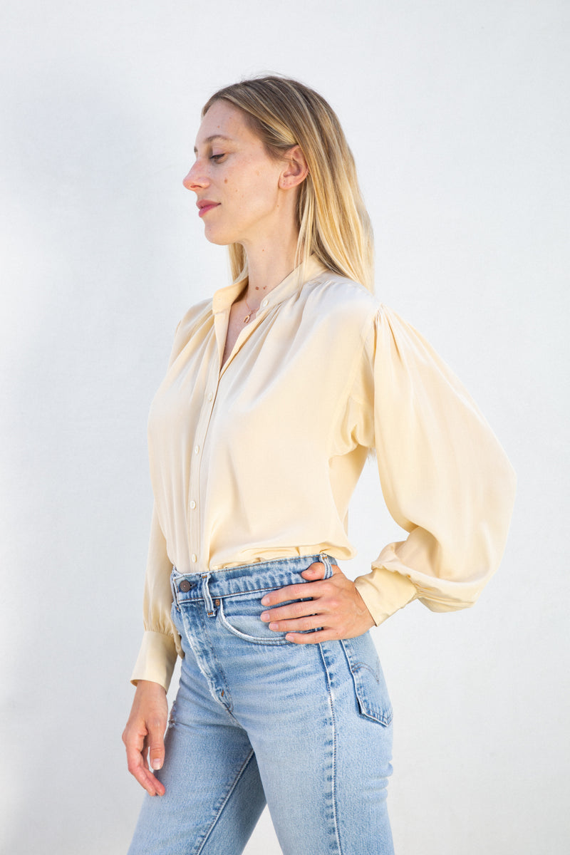 1970s YSL Silk Blouse
