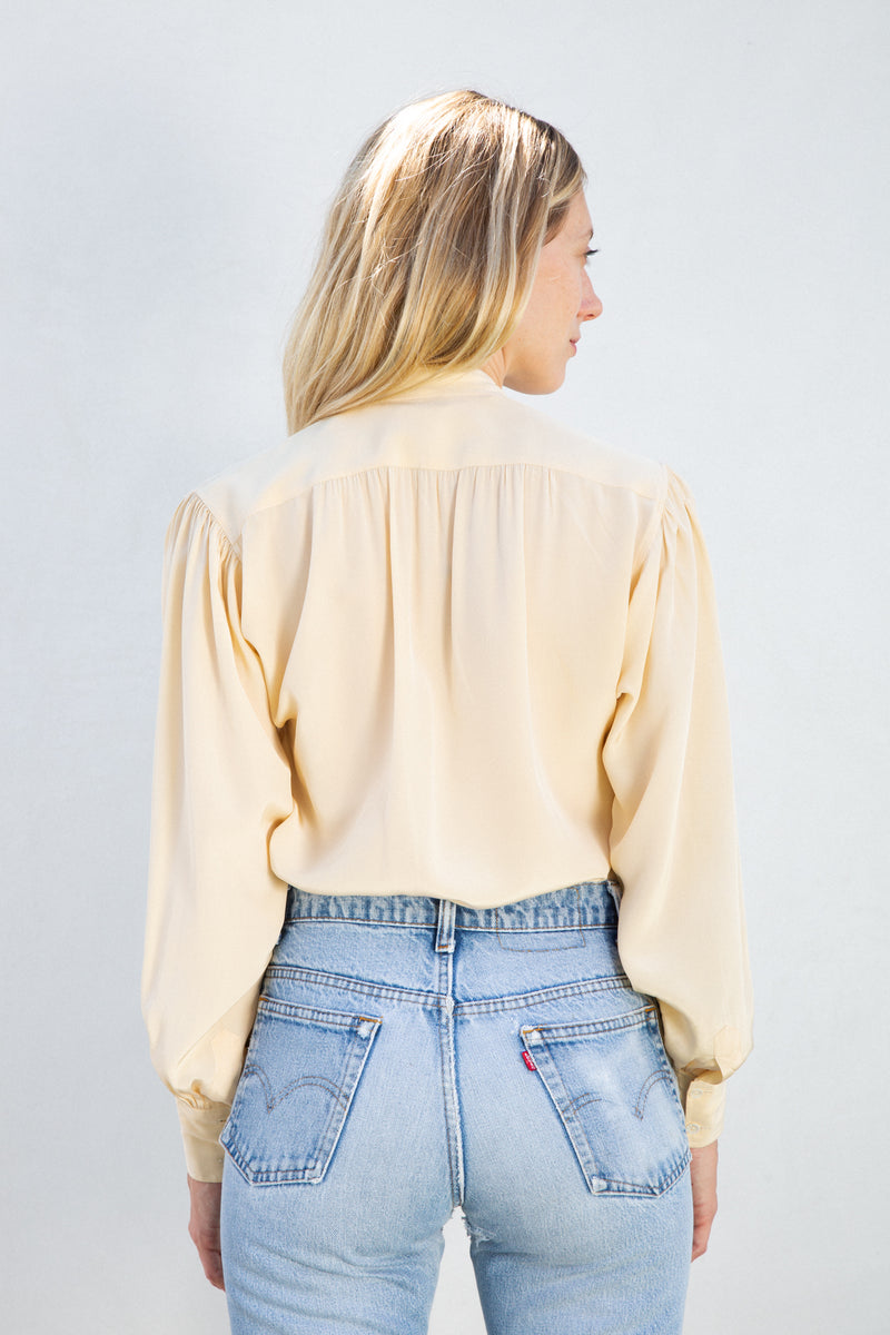 1970s YSL Silk Blouse