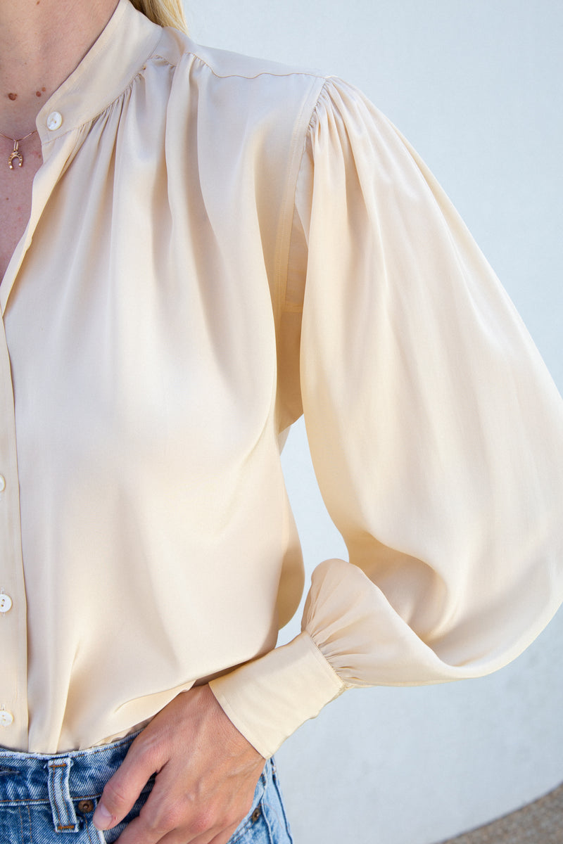 1970s YSL Silk Blouse