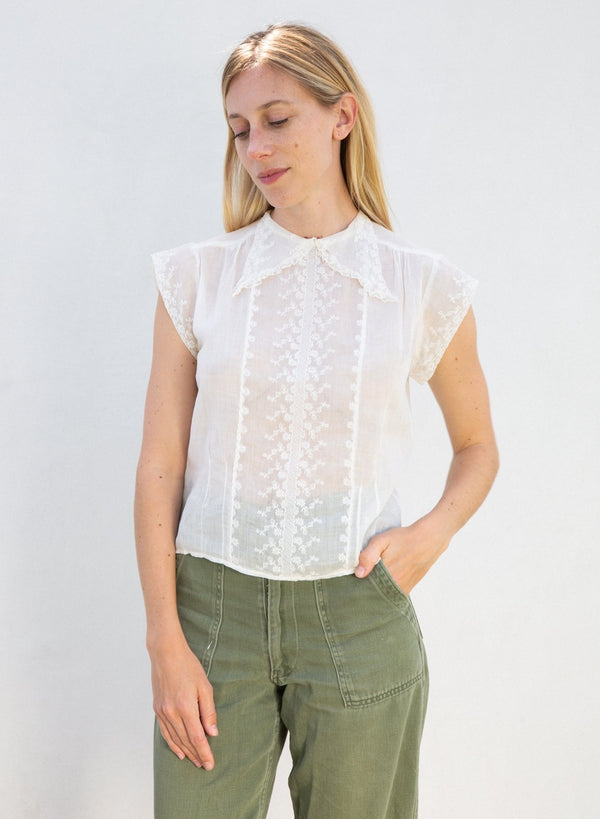 Victorian Dagger Collar Blouse