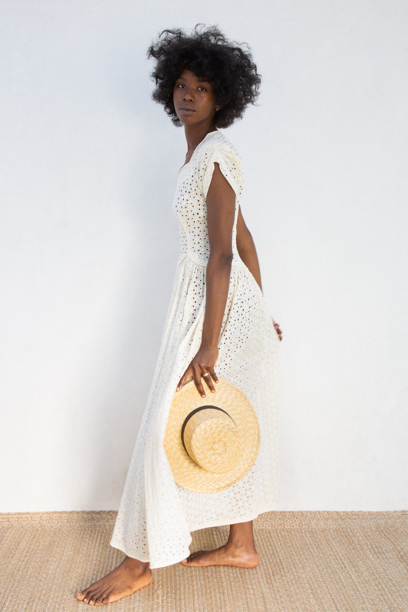1940s Eyelet Dress