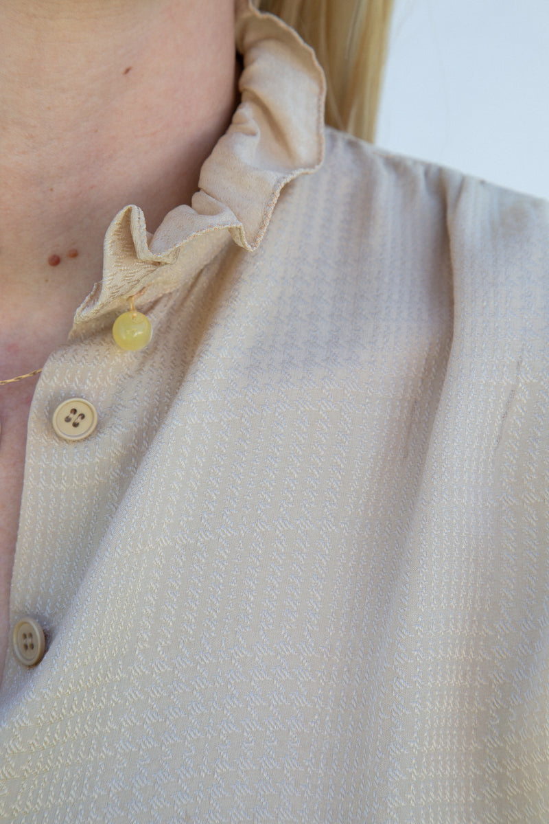 1980s Ungaro Silk Jacquard Blouse