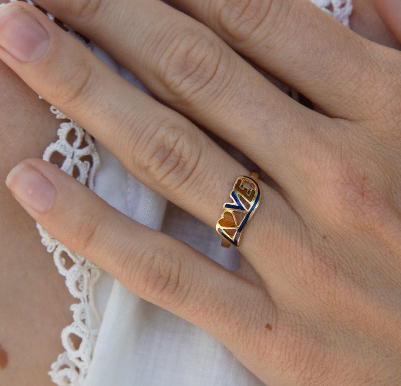 1970s Love Ring