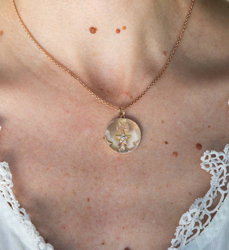 1800s Victorian Rose Gold Anchor Pendant