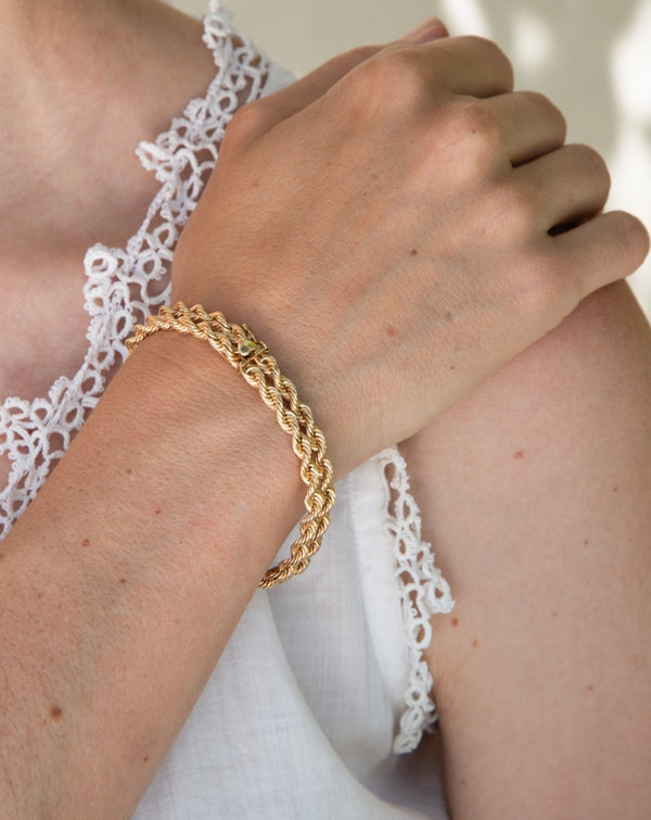1960s Classic Gold Rope Bracelet
