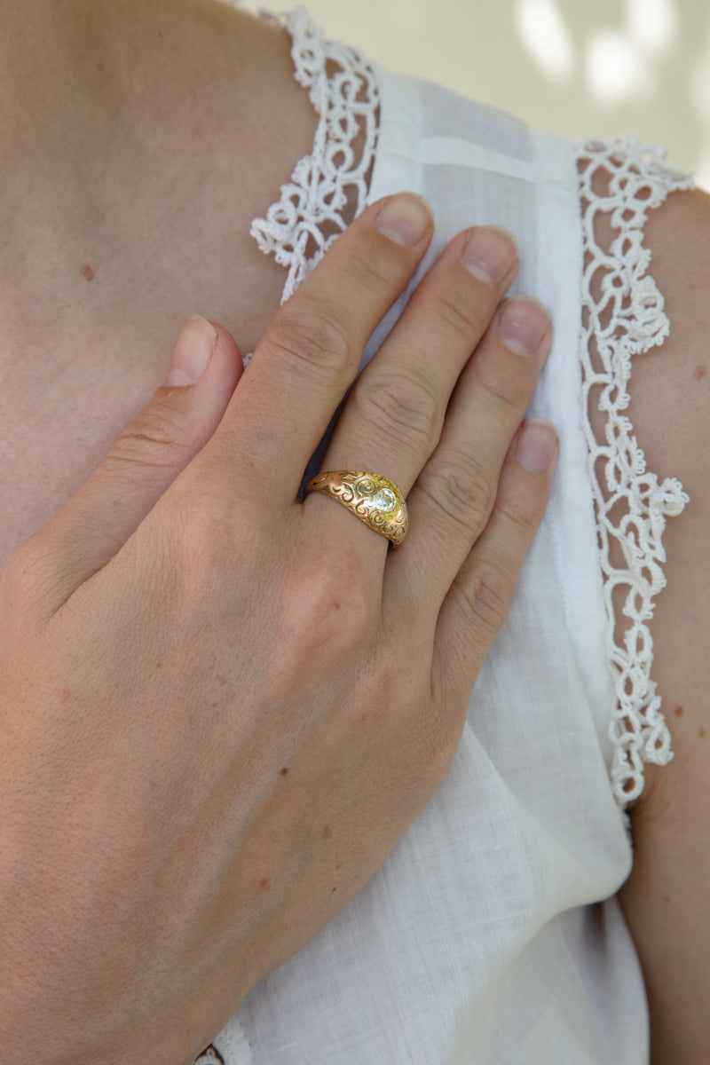 Victorian Yellow Gold Gypsy Ring