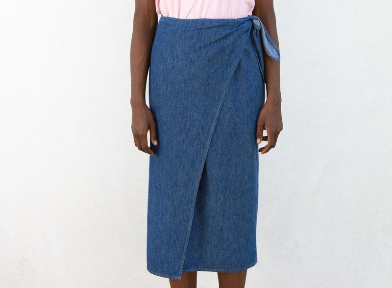 Vintage Marciano Denim Wrap Skirt